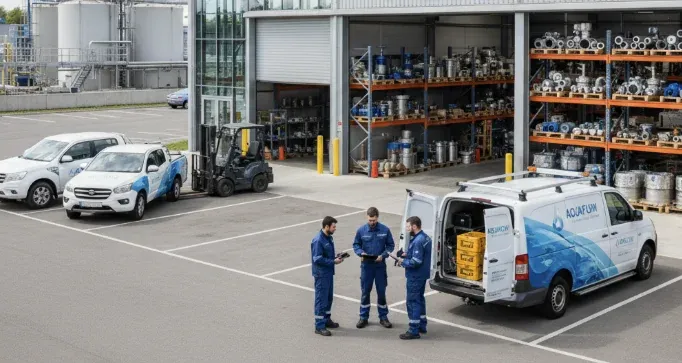 Syndicat des eaux — véhicules techniques et entrepôt de pièces hydrauliques
